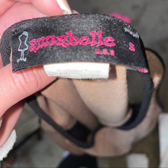 Annabelle BLACK / GOLD dress stretch SLIMMING body con form fitting cocktail SM - Picture 5 of 7